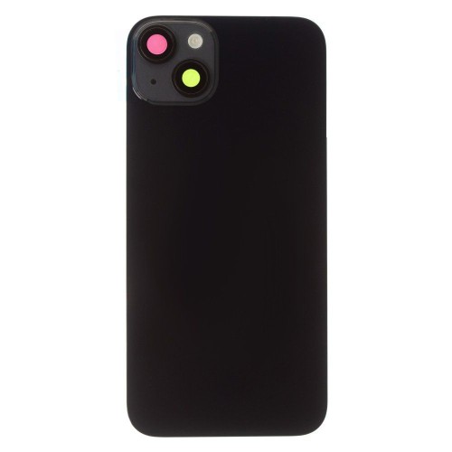 Задняя крышка для Apple iPhone 14 Plus (черный) (в сборе со стеклом камеры и шлейфом) (Premium)