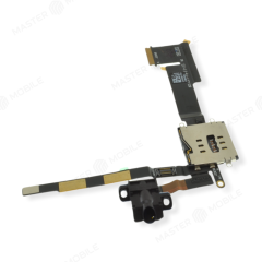 Шлейф для Apple iPad 2 (A1395/A1396/A1397) с комп. + разъем гарнитуры + разъем SIM (черный)