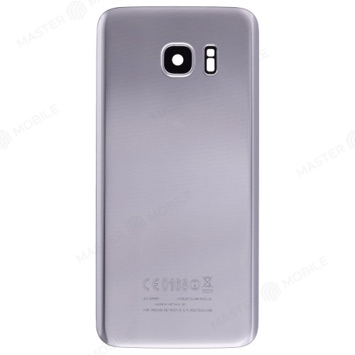 Задняя крышка для Samsung G935 Galaxy S7 Edge (серебристый) (в сборе со стеклом камеры)