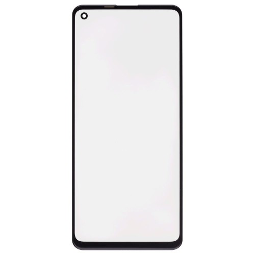 Стекло модуля для Samsung A217 Galaxy A21s + OCA (черный) (Premium)