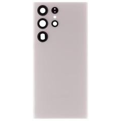 Задняя крышка для Samsung S918 Galaxy S23 Ultra (белый) (в сборе со стеклом камеры) (ORIG100)