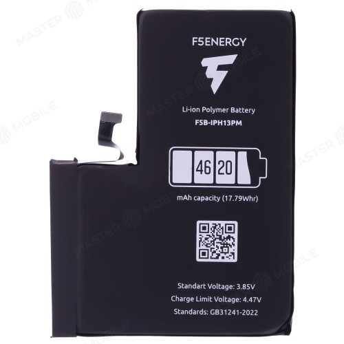 Аккумулятор для Apple iPhone 13 Pro Max (F5ENERGY) (усиленный) (4620 мАч) (SPECIAL EDITION) + двухсторонний скотч
