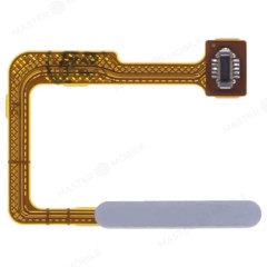 Шлейф для Xiaomi Poco F5 (23049PCD8G) / Redmi Note 12 Turbo (23049RAD8C) с комп. + сканер отпечатка пальца (кнопка включения) (белый)