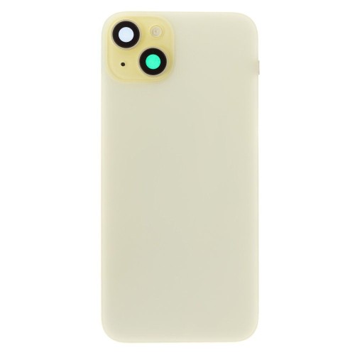 Задняя крышка для Apple iPhone 15 Plus (желтый) (в сборе со стеклом камеры и шлейфом) (Premium)