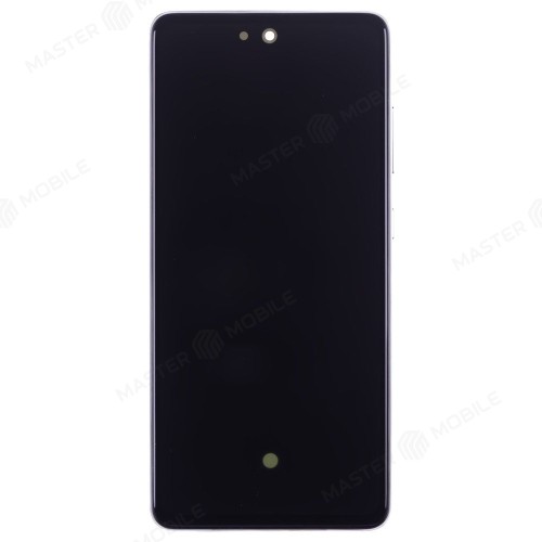 Дисплей для Samsung A525 Galaxy A52 / A526 Galaxy A52 5G / A528 Galaxy A52s + тачскрин (серебристый) (в рамке) (ORIG100) (SP)