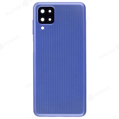 Задняя крышка для Samsung M127 Galaxy M12 (синий) (в сборе со стеклом камеры)