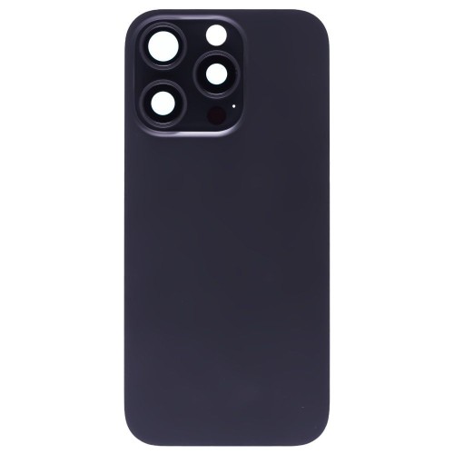Задняя крышка для Apple iPhone 16 Pro (черный) (в сборе со стеклом камеры) (Premium)