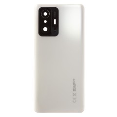 Задняя крышка для Xiaomi 11T Pro (2107113SG) (белый) (в сборе со стеклом камеры) (ORIG100)