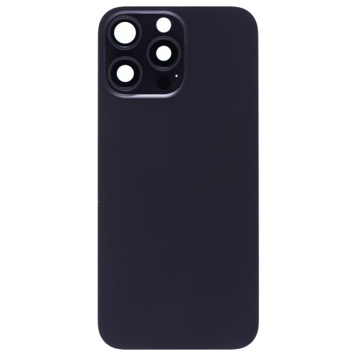 Задняя крышка для Apple iPhone 16 Pro Max (черный) (в сборе со стеклом камеры) (Premium)