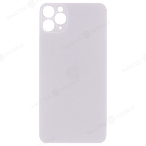 Задняя крышка для Apple iPhone 11 Pro Max (белый) (с широким отверстием) (Premium)