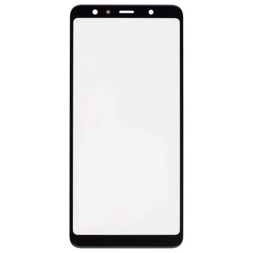 Стекло модуля для Samsung A750 Galaxy A7 (2018) + OCA (черный) (Premium)