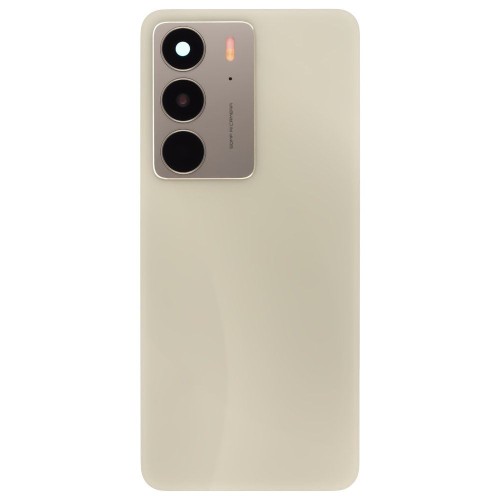 Задняя крышка для Realme C75 (RMX3941) (золотистый) (в сборе со стеклом камеры)