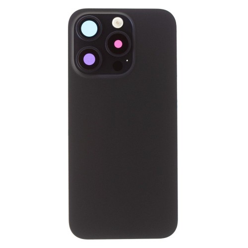 Задняя крышка для Apple iPhone 15 Pro (синий) (в сборе со стеклом камеры и шлейфом) (Premium)