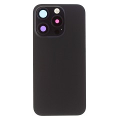 Задняя крышка для Apple iPhone 15 Pro (синий) (в сборе со стеклом камеры и шлейфом) (Premium)
