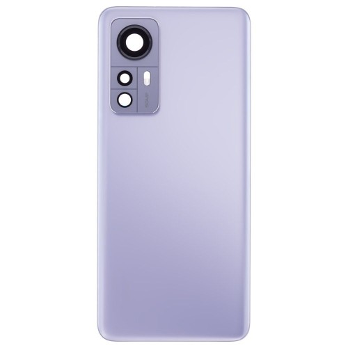 Задняя крышка для Xiaomi 12 (2201123G) / 12X (2112123AG) (синий) (в сборе со стеклом камеры) (ORIG100)