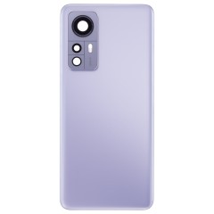 Задняя крышка для Xiaomi 12 (2201123G) / 12X (2112123AG) (синий) (в сборе со стеклом камеры) (ORIG100)