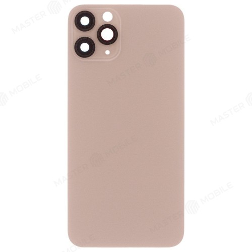 Задняя крышка для Apple iPhone 11 Pro (золотистый) (в сборе со стеклом камеры) (Premium)