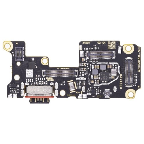 Нижняя плата для Xiaomi Poco F5 Pro (23013PC75G) с комп. + разъем зарядки + микрофон + разъем SIM