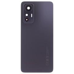 Задняя крышка для Xiaomi 12 Lite (2203129G) (черный) (в сборе со стеклом камеры) (ORIG100)