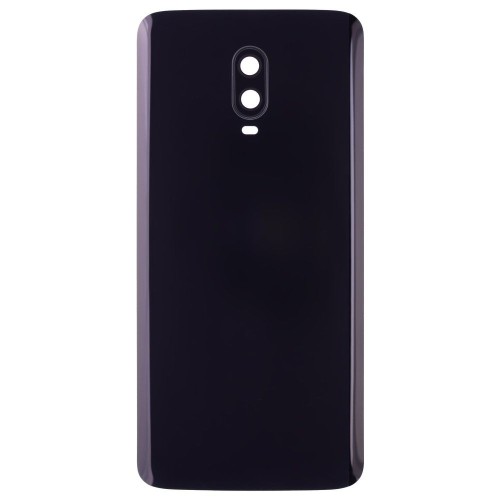 Задняя крышка для OnePlus 6T (черный глянец) (в сборе со стеклом камеры)