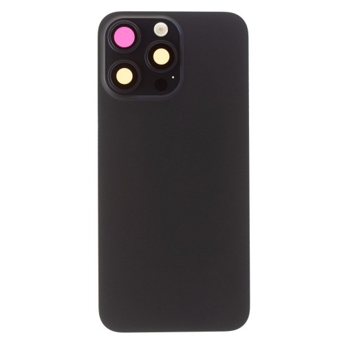 Задняя крышка для Apple iPhone 15 Pro Max (синий) (в сборе со стеклом камеры и шлейфом) (Premium)