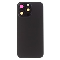 Задняя крышка для Apple iPhone 15 Pro Max (синий) (в сборе со стеклом камеры и шлейфом) (Premium)