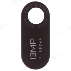 Стекло задней камеры для Huawei Y6 2019 (MRD-LX1F) (без рамки) (черный)