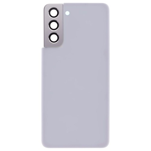 Задняя крышка для Samsung G991 Galaxy S21 (белый) (в сборе со стеклом камеры)