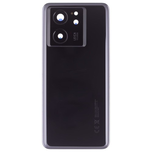 Задняя крышка для Xiaomi 13T Pro (23078PND5G) (черный) (в сборе со стеклом камеры) (ORIG100)