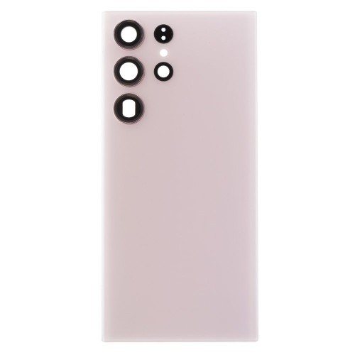 Задняя крышка для Samsung S918 Galaxy S23 Ultra (розовый) (в сборе со стеклом камеры) (ORIG100)