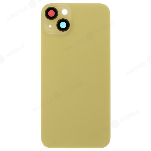 Задняя крышка для Apple iPhone 14 Plus (желтый) (в сборе со стеклом камеры) (Premium)