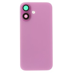Задняя крышка для Apple iPhone 16 (розовый) (в сборе со стеклом камеры и шлейфом) (Premium)