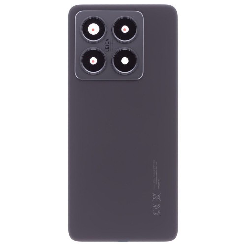 Задняя крышка для Xiaomi 14T Pro (MZB0HH9RU) (черный) (в сборе со стеклом камеры) (ORIG100)