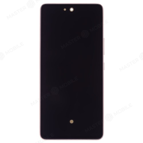 Дисплей для Samsung A536 Galaxy A53 5G + тачскрин (золотистый) (в рамке) (ORIG100) (SP)