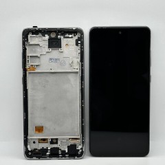 Дисплей Samsung A72 (A725F) Черный OLED в рамке большой