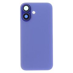 Задняя крышка для Apple iPhone 16 (синий) (в сборе со стеклом камеры и шлейфом) (Premium)