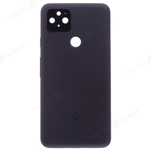 Задняя крышка для Google Pixel 5 (GD1YQ/GTT9Q/G5NZ6) (черный) (в сборе со стеклом камеры)