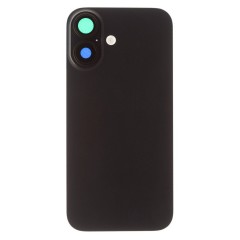Задняя крышка для Apple iPhone 16 (черный) (в сборе со стеклом камеры и шлейфом) (Premium)