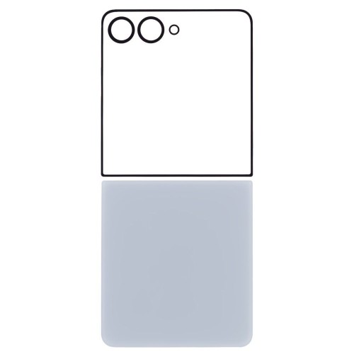 Задняя крышка для Samsung F766 Galaxy Z Flip 7 (голубой) (комплект)