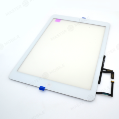 Тачскрин для Apple iPad Air (A1474/A1475/A1476) + кнопка Home (белый) (Premium)
