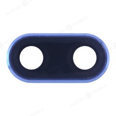 Стекло задней камеры для Huawei Honor 10 (COL-L29) (в рамке) (синий)