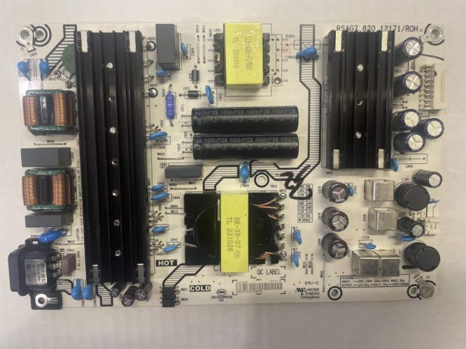 Блок питания RSAG7.820.12171/ROH HISENSE 65A6BG Hisense 65A6K HV650QUB-F70