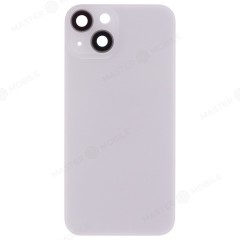 Задняя крышка для Apple iPhone 14 (белый) (в сборе со стеклом камеры) (Premium)