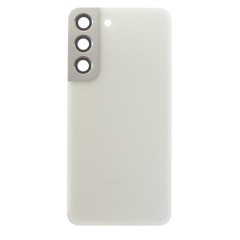 Задняя крышка для Samsung S901 Galaxy S22 (белый) (в сборе со стеклом камеры)