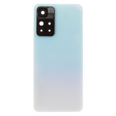 Задняя крышка для Xiaomi Redmi Note 11 Pro+ 5G (21091116UG) (голубой) (в сборе со стеклом камеры) (ORIG100)