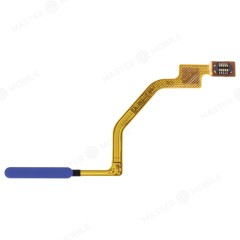 Шлейф для Xiaomi Redmi Note 9 Pro (M2003J6B2G) / Redmi Note 9S (M2003J6A1G) с комп. + сканер отпечатка пальца (синий)