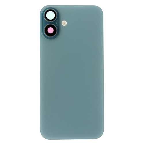 Задняя крышка для Apple iPhone 16 Plus (зеленый) (в сборе со стеклом камеры и шлейфом) (Premium)