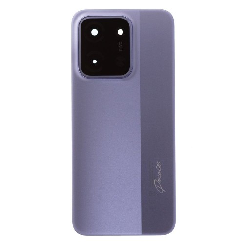 Задняя крышка для Xiaomi Poco C85 4G (25078PC3EG) (фиолетовый) (в сборе со стеклом камеры)