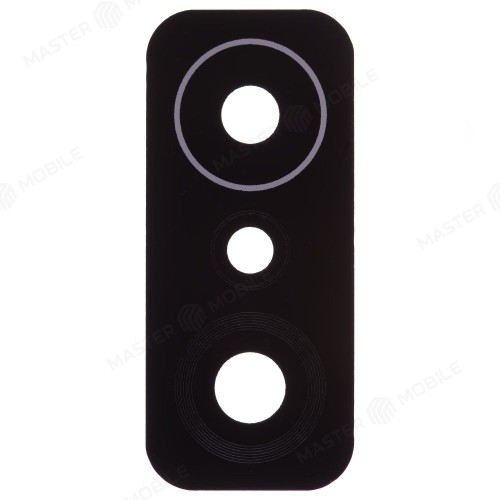 Стекло задней камеры для Xiaomi 11T (21081111RG) / 11T Pro (2107113SG) (без рамки) (черный)