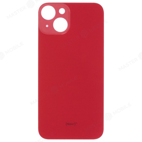 Задняя крышка для Apple iPhone 14 (красный) (с широким отверстием) (Premium)